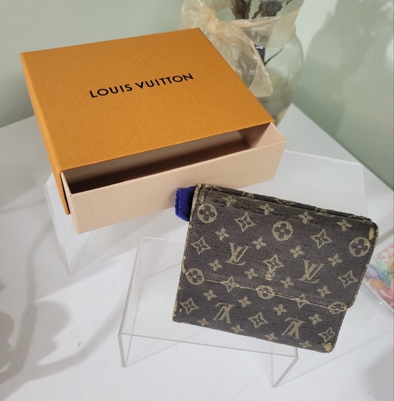 Auth Louis Vuitton Monogram Mini Lan Porte Monnaie Wallet M95233 W/Box NS061450 - Picture 1 of 16